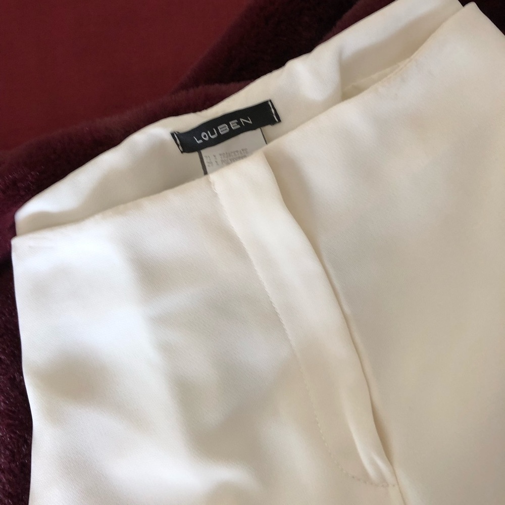 Classic winter white dress slacks.